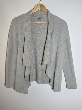 Majestic Paris Neiman Marcus drape front terrycloth fleece sweatshirt Size XS